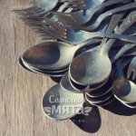 Aluminum cutlery, photo