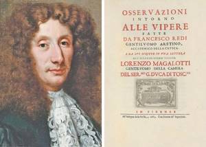 Портрет Франческо Реди (1626–1697) и фронтиспис его книги («Природа» №3, 2018)